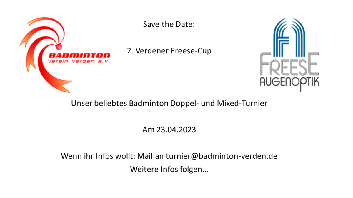 Freese-Cup 2023 - Save the Date