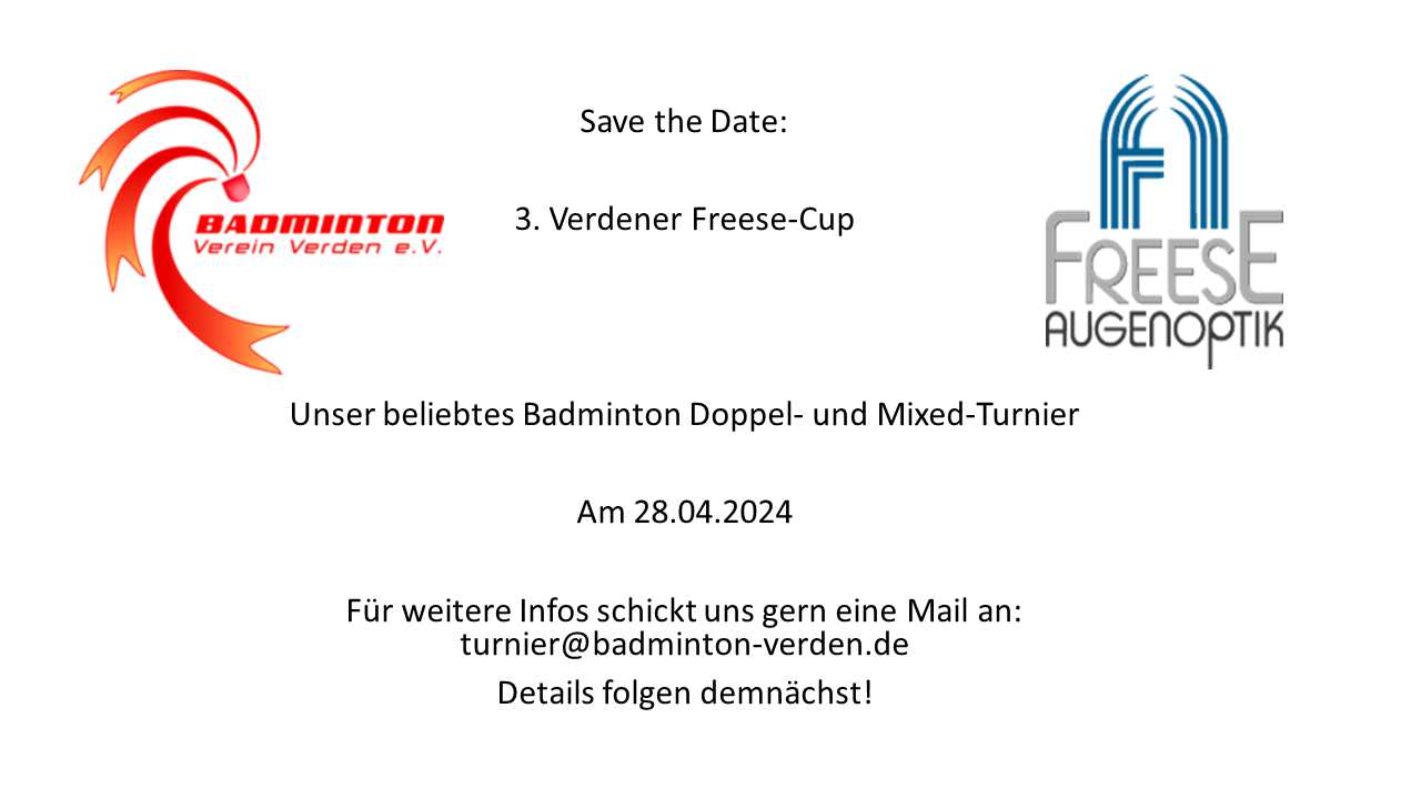Freese-Cup 2024 - Save the Date